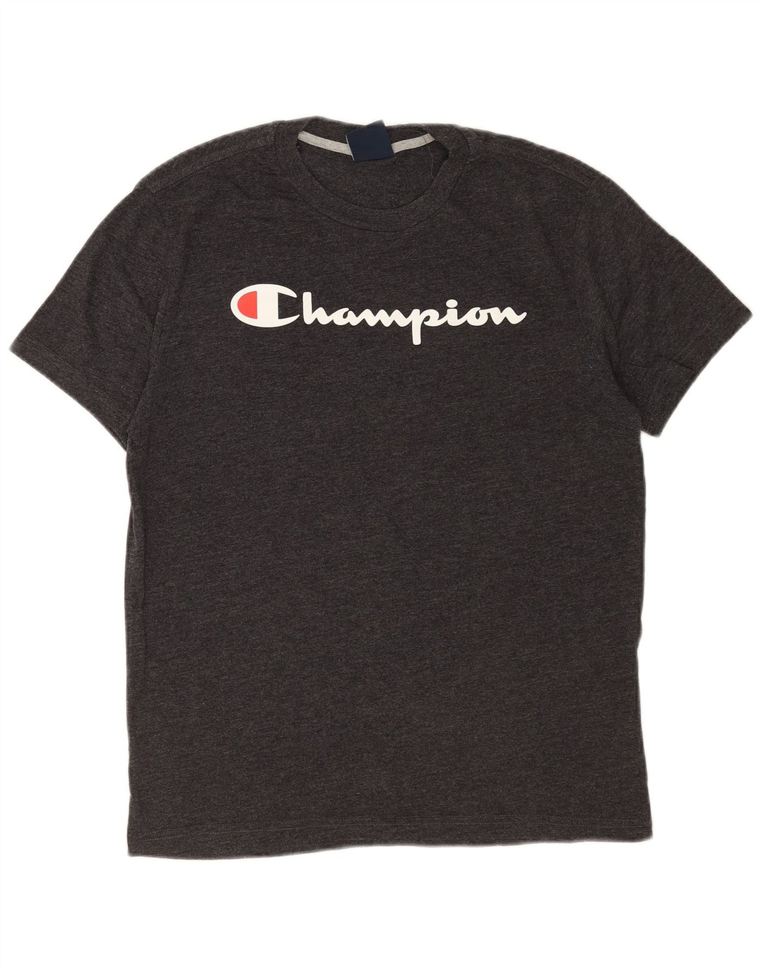 Męski T-shirt o luźnym kroju CHAMPION z grafiką, mały, szary