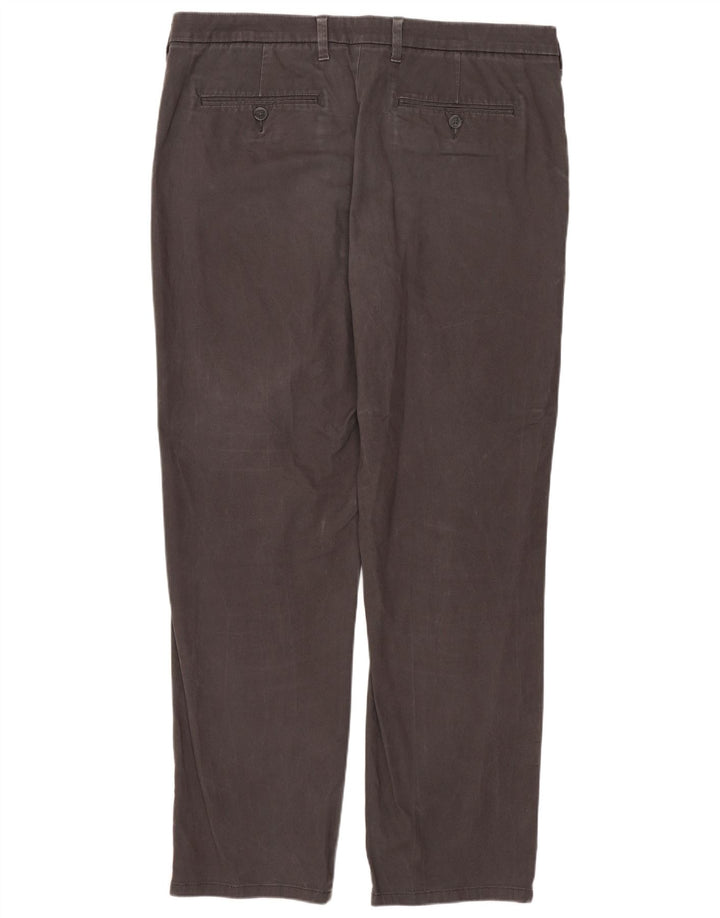 Marks & Spencer Męskie spodnie chino o prostym kroju o regularnym kroju W36 L31 szare
