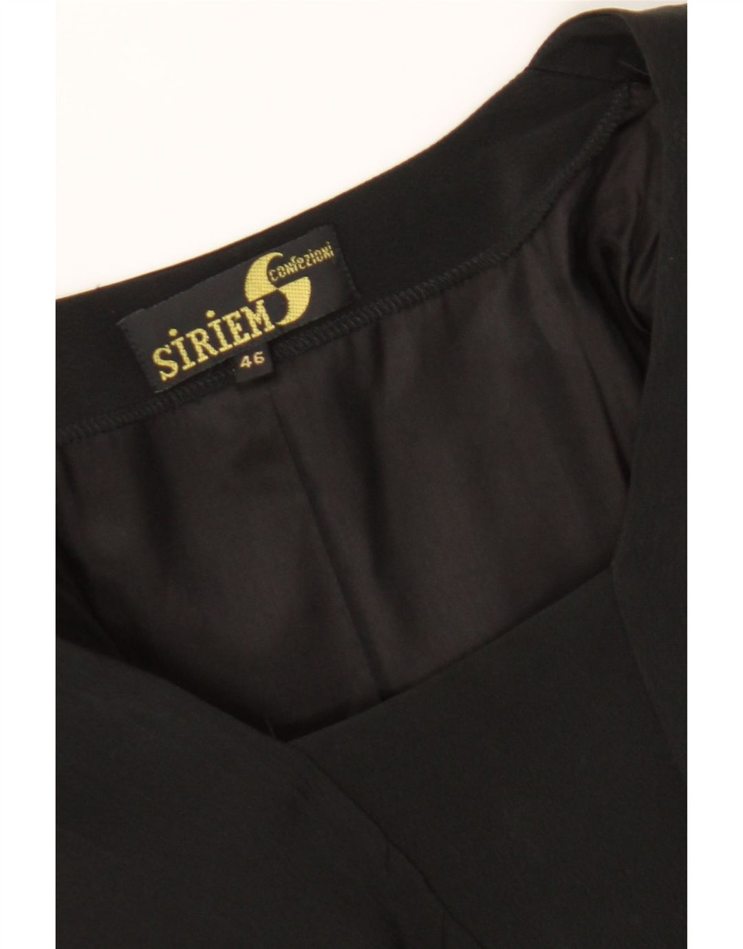 SIRIEM CONFEZIONI Womens Sheath Dress IT 46 Large Black Vintage Siriem Confezioni and Second-Hand Siriem Confezioni from Messina Hembry 