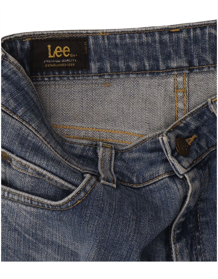 Damskie jeansy Lee Straight W28 L29 Niebieskie