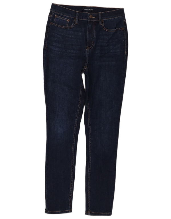 Damskie jeansy skinny Calvin Klein US 6 Medium W29 L29 Granatowa bawełna