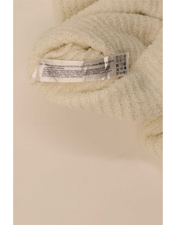 Damski sweter z golfem Zara UK 10, mały, złamany biały poliester