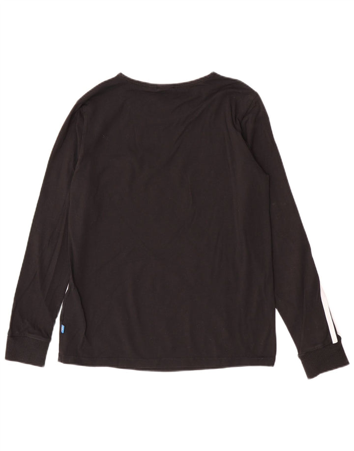 Top damski Adidas z długim rękawem UK 10, mały, czarny, bawełniany