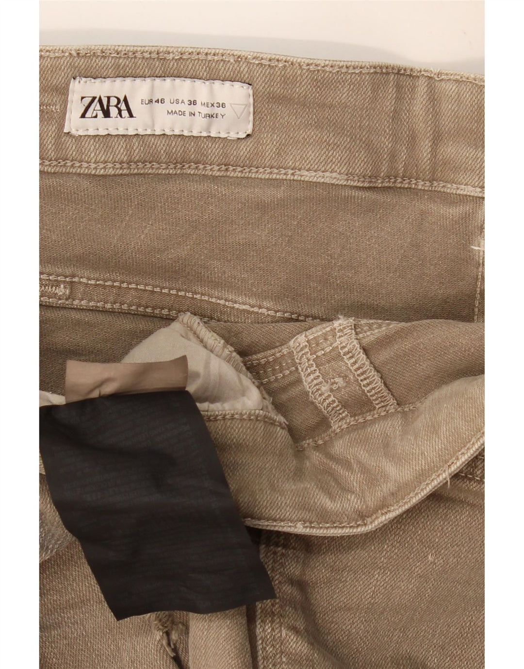 Męskie spodenki jeansowe ZARA w trudnej sytuacji EU 46 XL W36 Khaki