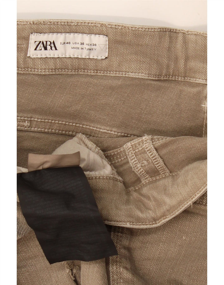 Męskie spodenki jeansowe ZARA w trudnej sytuacji EU 46 XL W36 Khaki