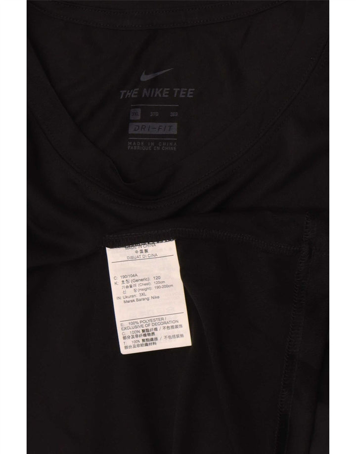 Męska kamizelka Nike Dri Fit Top 3XL, czarny poliester