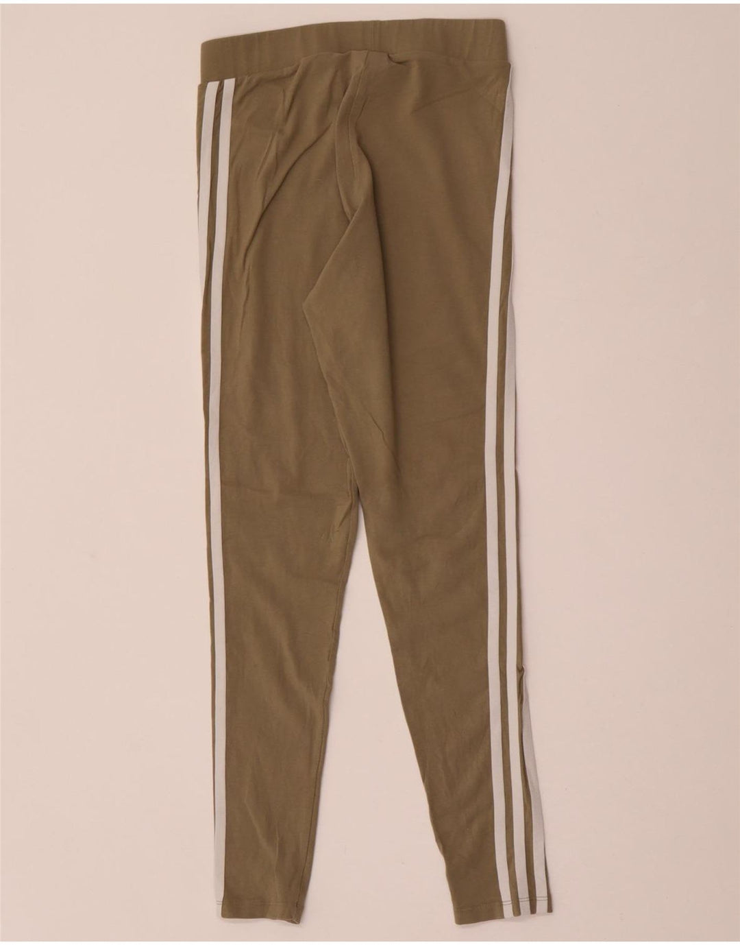 Legginsy damskie ADIDAS UK 8, małe, bawełniane, khaki