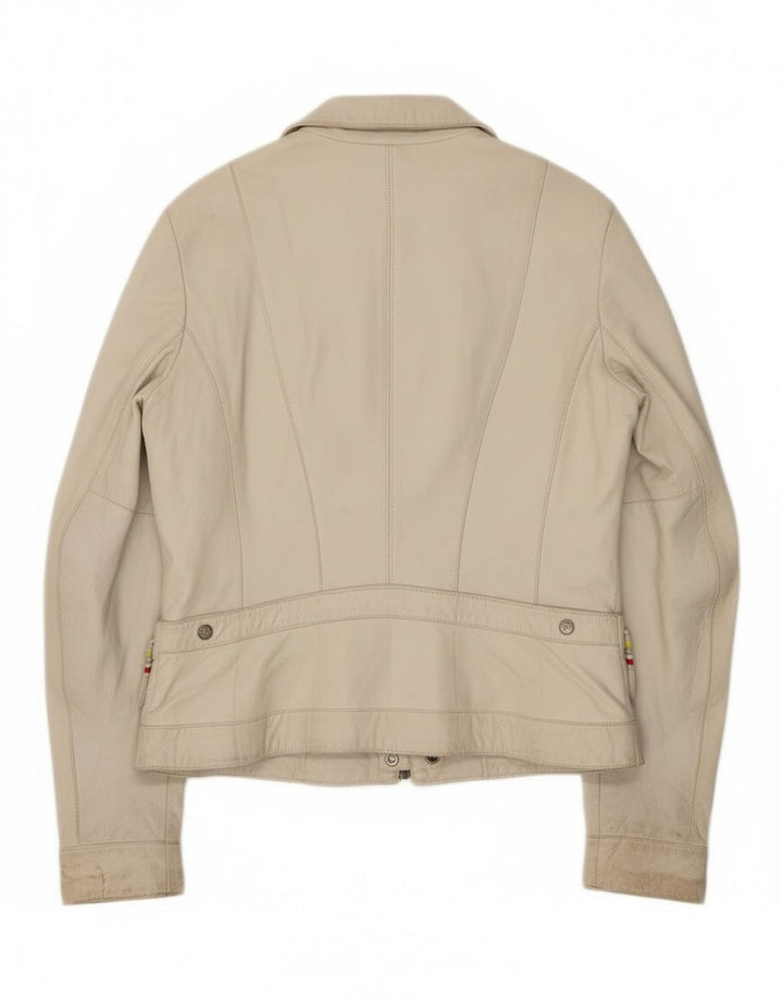 Kor@Kor Damska kurtka skórzana IT 48 XL Skóra w kolorze złamanej bieli