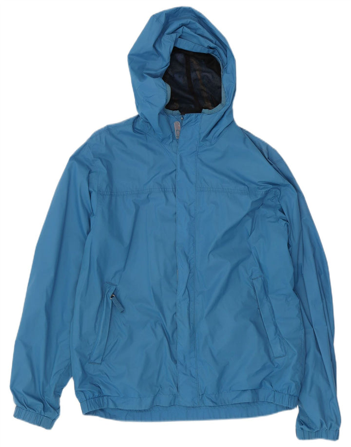 TIMBERLAND Mens Hooded Rain Jacket UK 36 Small Blue Nylon