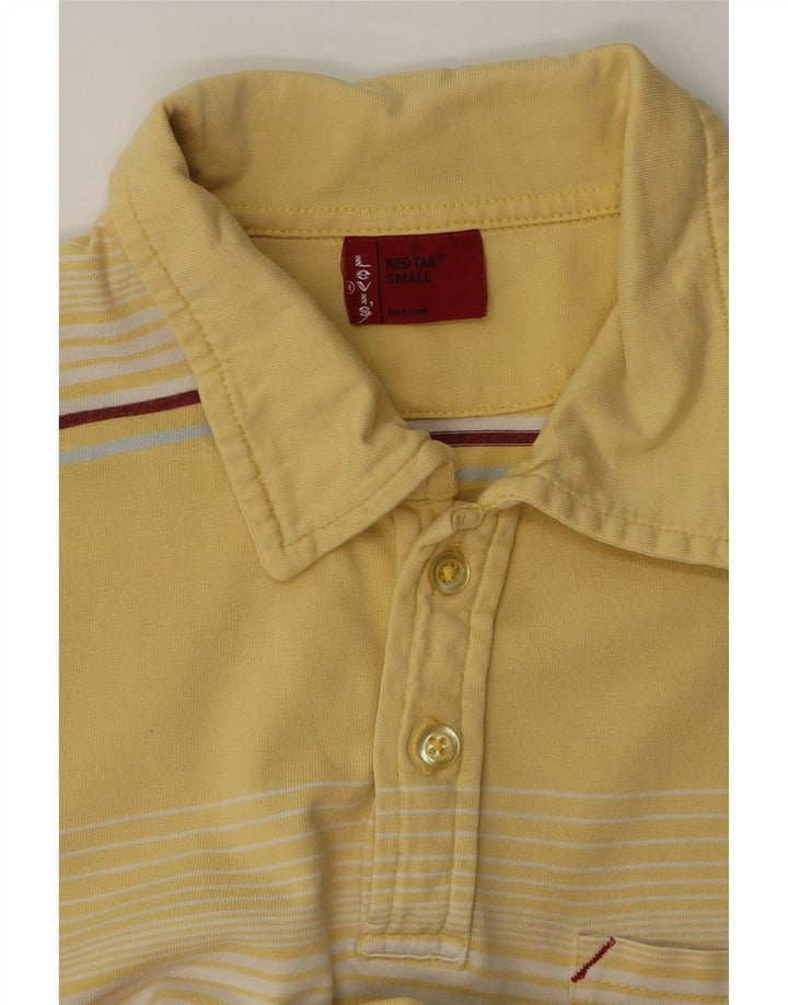 Męska koszulka polo Levi's z grafiką, w małe żółte paski