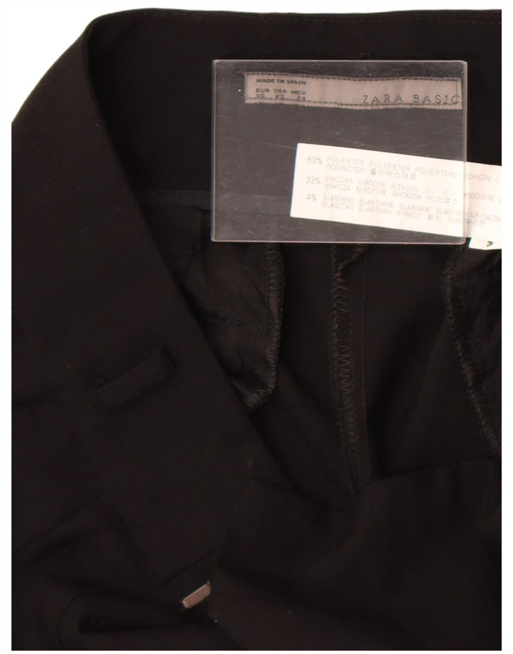 Damskie spodnie garniturowe Zara XS W24 L25 Czarny poliester