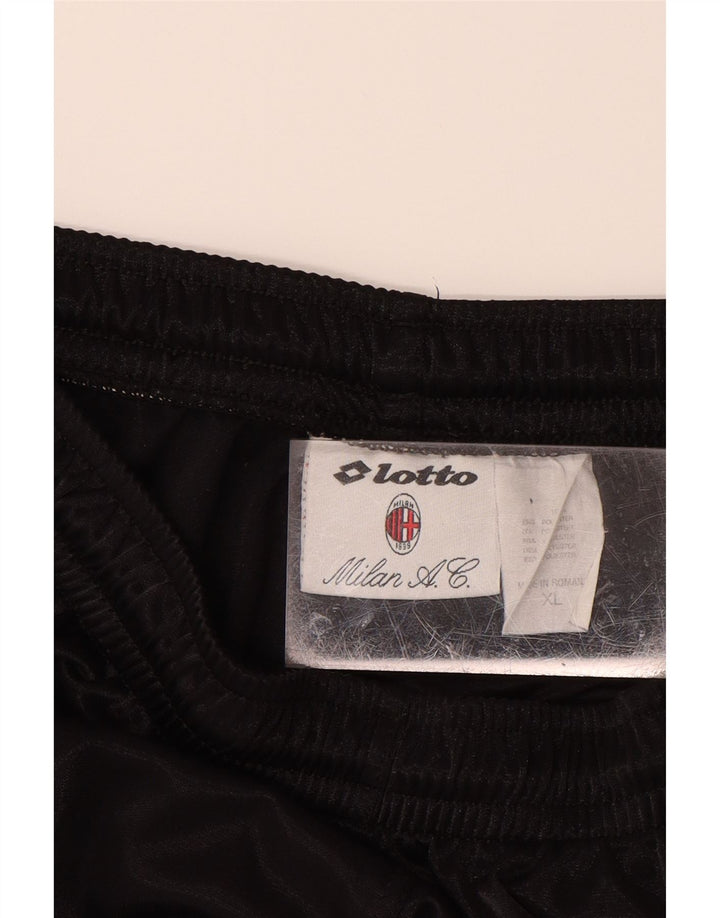 LOTTO Mens Sport Shorts XL  Black Polyester Vintage Lotto and Second-Hand Lotto from Messina Hembry 