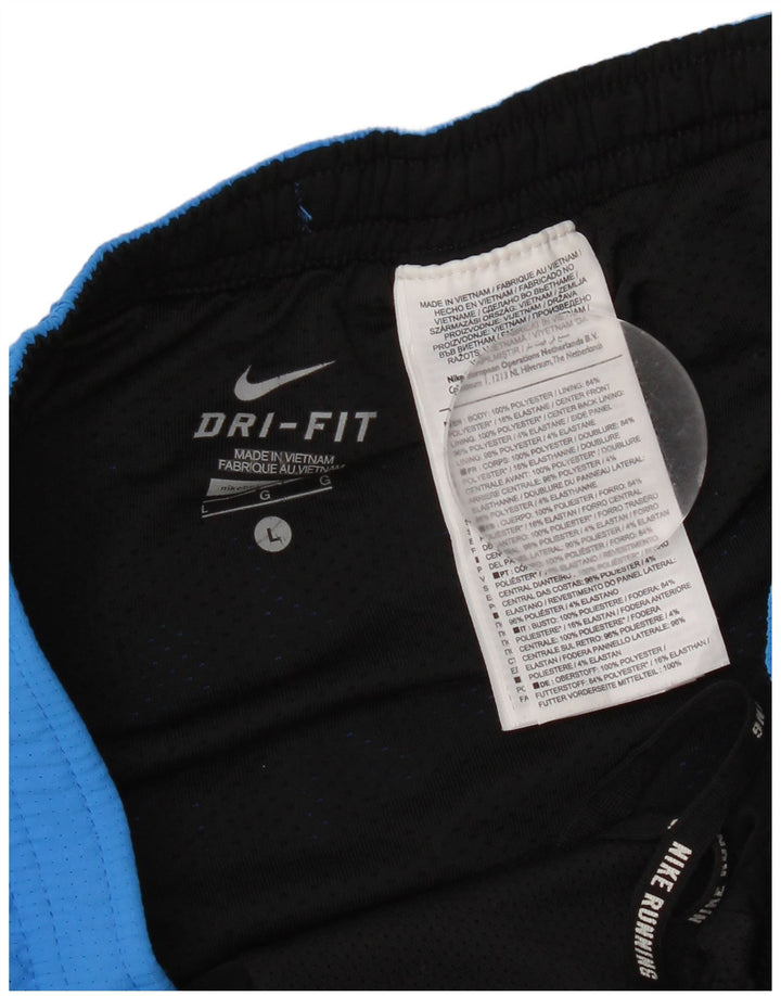 Męskie spodenki sportowe Nike Dri Fit, duże, niebieskie, z poliestru