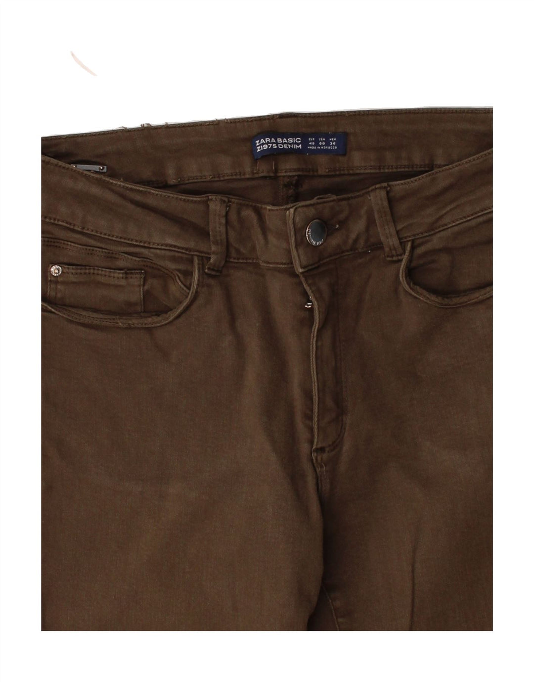 ZARA Womens Skinny Jeans EU 40 Medium W30 L27 Khaki Vintage Zara and Second-Hand Zara from Messina Hembry 