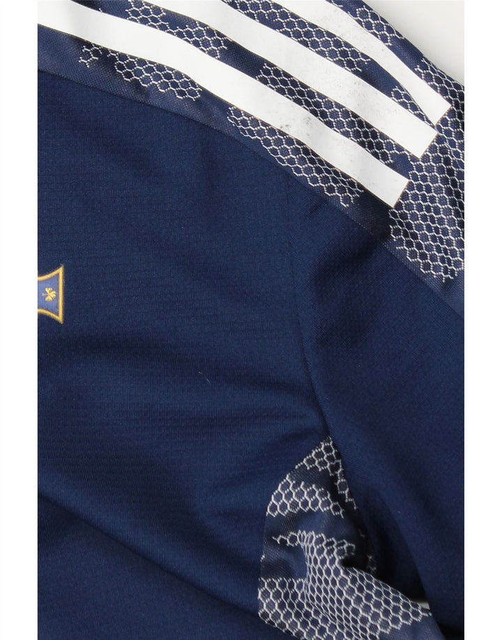 Chłopięca koszulka Adidas z grafiką z długim rękawem 11-12 lat, granatowa