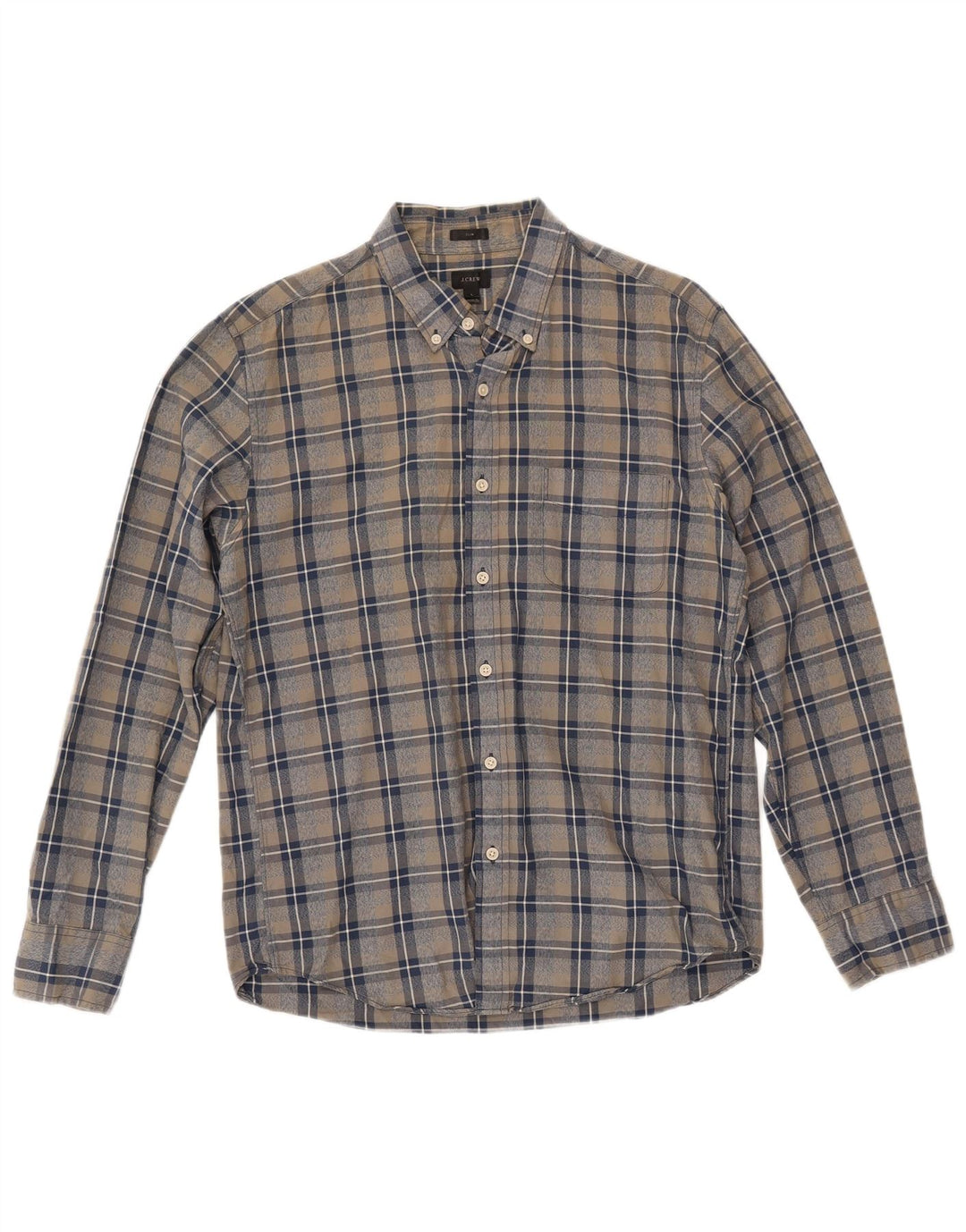 Koszula męska J. Crew o dopasowanym kroju, duża, wielokolorowa, bawełniana w kratę