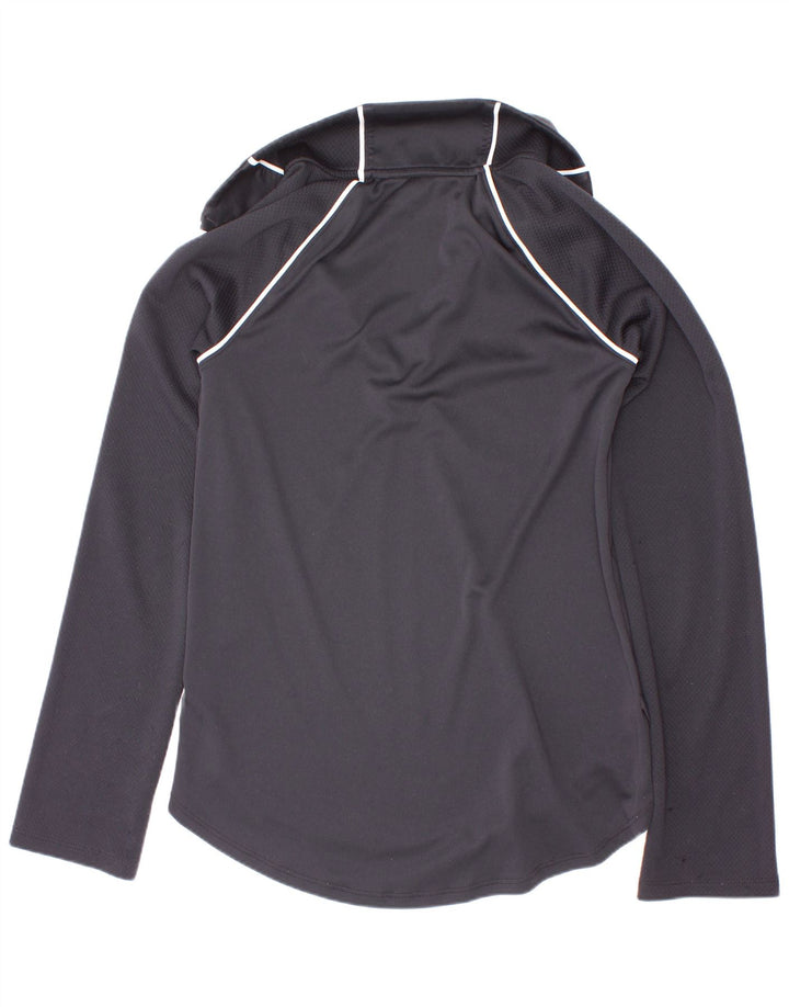 Dziewczęcy dopasowany top z grafiką Under Armour z długim rękawem 9-10 lat, średni czarny