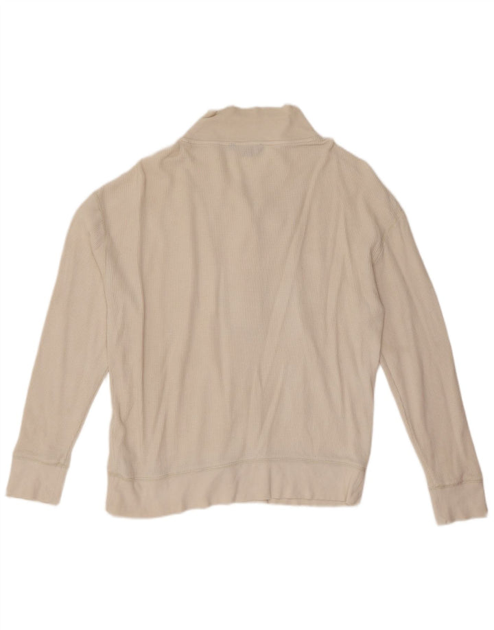 Bluza damska Ralph Lauren z dekoltem w serek, UK 14, średnia biała bawełna