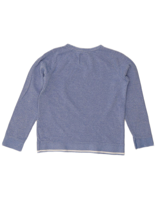 Crew Clothing Sweter chłopięcy z kołnierzykiem 9-10 lat, bawełniany w niebieskie plamki