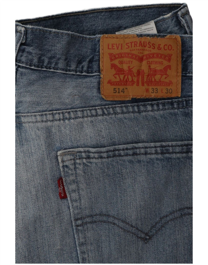Męskie jeansy Levi's 514 Straight W33 L30 Niebieskie bawełniane