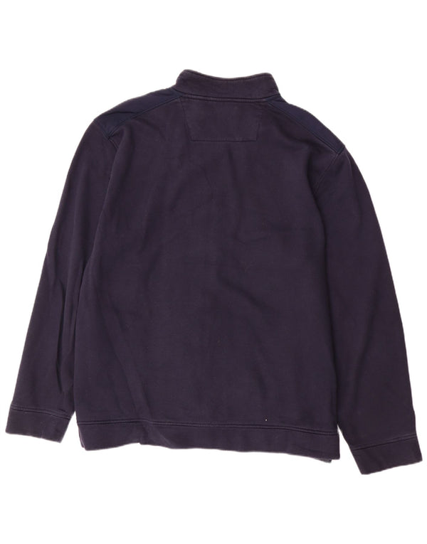 Męska kurtka dresowa CALVIN KLEIN 2XL, granatowa, z blokami kolorów, poliester