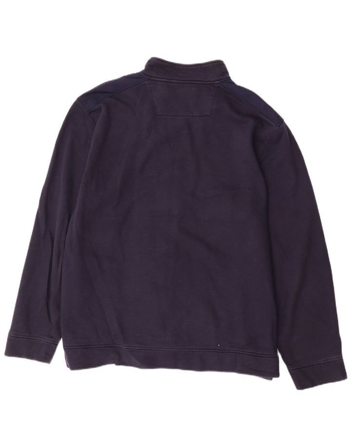 Męska kurtka dresowa CALVIN KLEIN 2XL, granatowa, z blokami kolorów, poliester