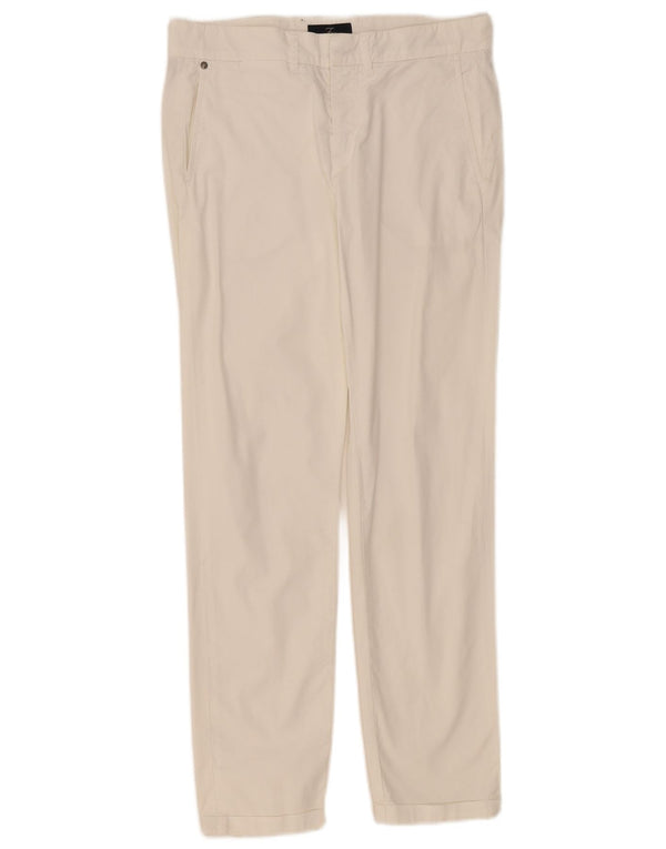 Spodnie damskie Fay Straight Chino W29 L29 Biała bawełna