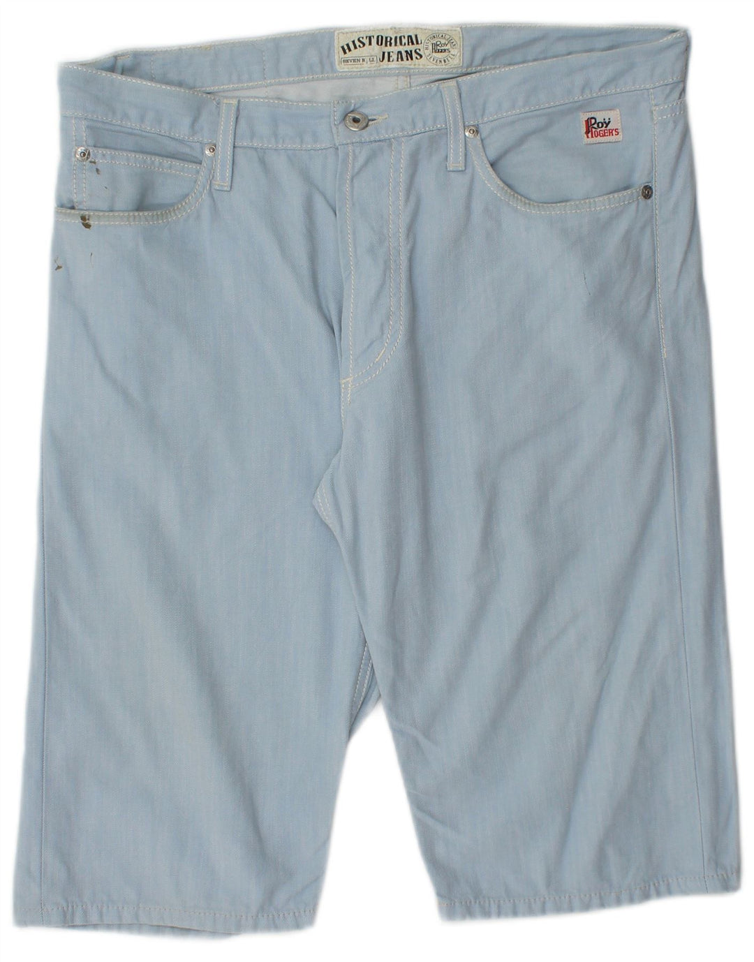 Męskie spodenki codzienne Roy Rogers IT 48 Medium W34 Niebieskie bawełniane