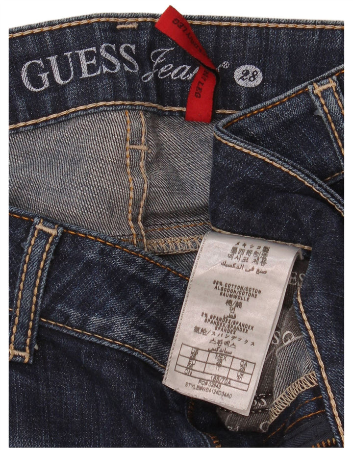 Jeansy damskie Guess W28 L28 Granatowe, bawełniane