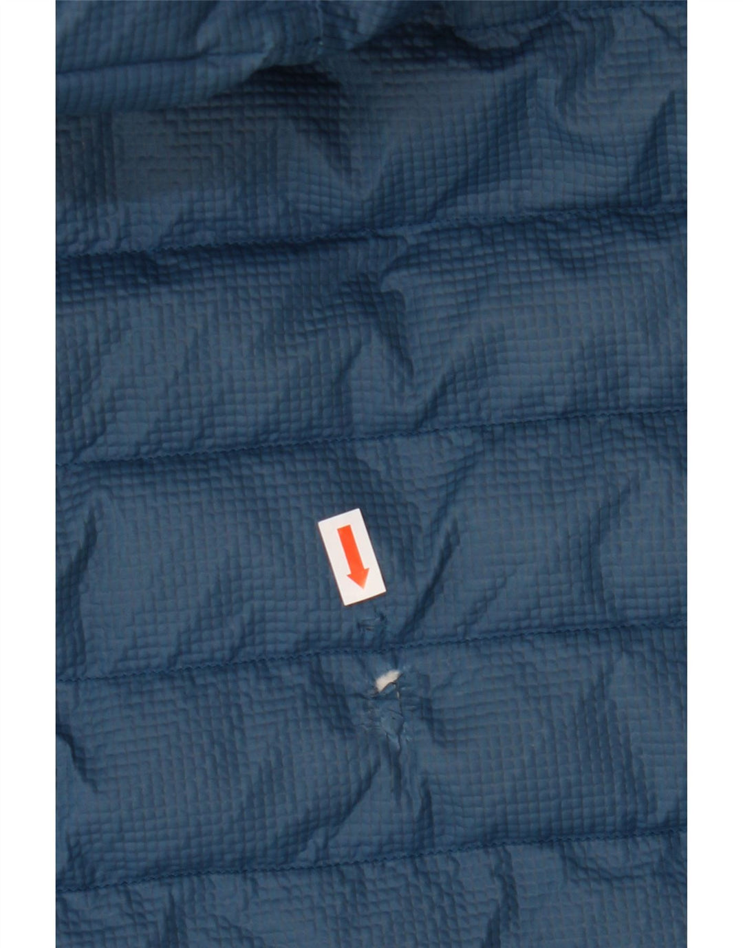 Damska wyściełana kurtka z kapturem Adidas UK 14 Średni niebieski nylon