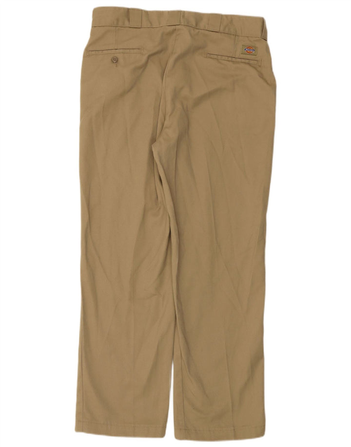 Męskie proste spodnie chino Dickies W36 L30 beżowy poliester