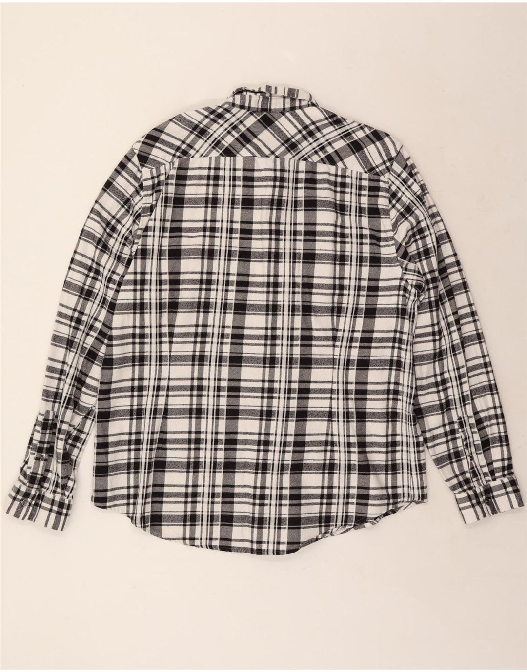 Koszula wojskowa flanelowa GUESS o dopasowanym kroju, 2XL, bawełniana w czarną kratkę