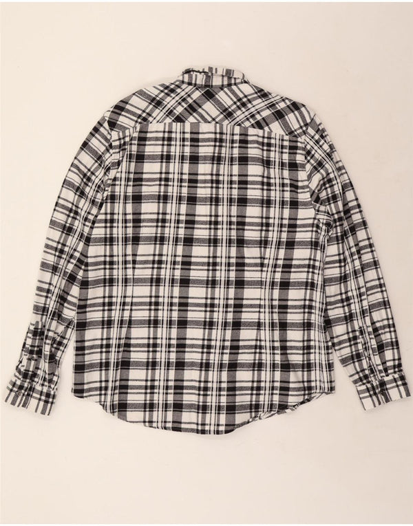 Koszula wojskowa flanelowa GUESS o dopasowanym kroju, 2XL, bawełniana w czarną kratkę