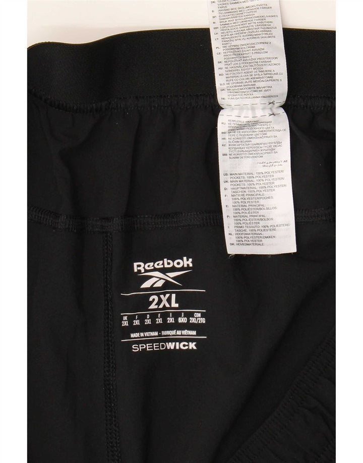 Męskie spodenki sportowe Reebok Speedwick 2XL, czarny poliester