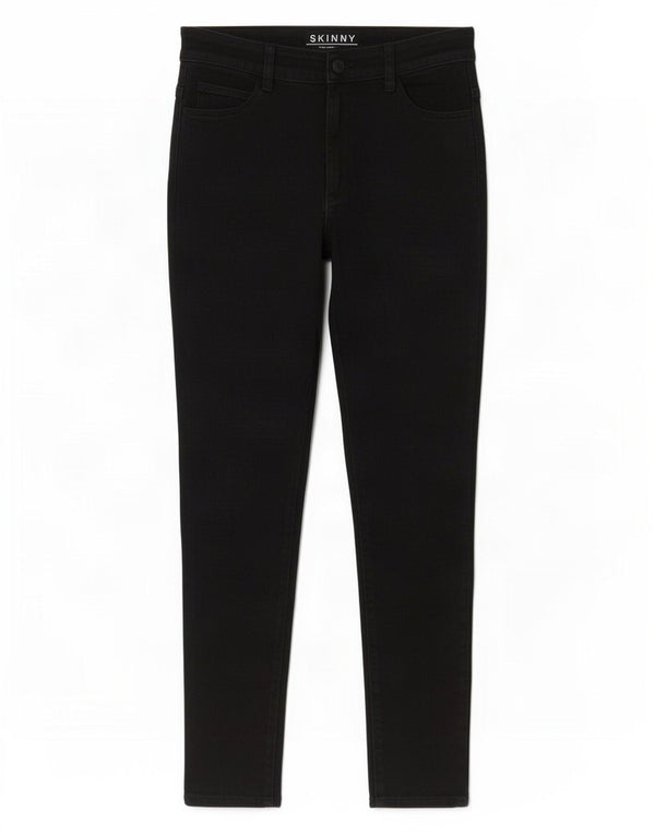 Marks & Spencer Damskie Skinny Jeans UK 10 Small W28 L27 Czarna bawełna