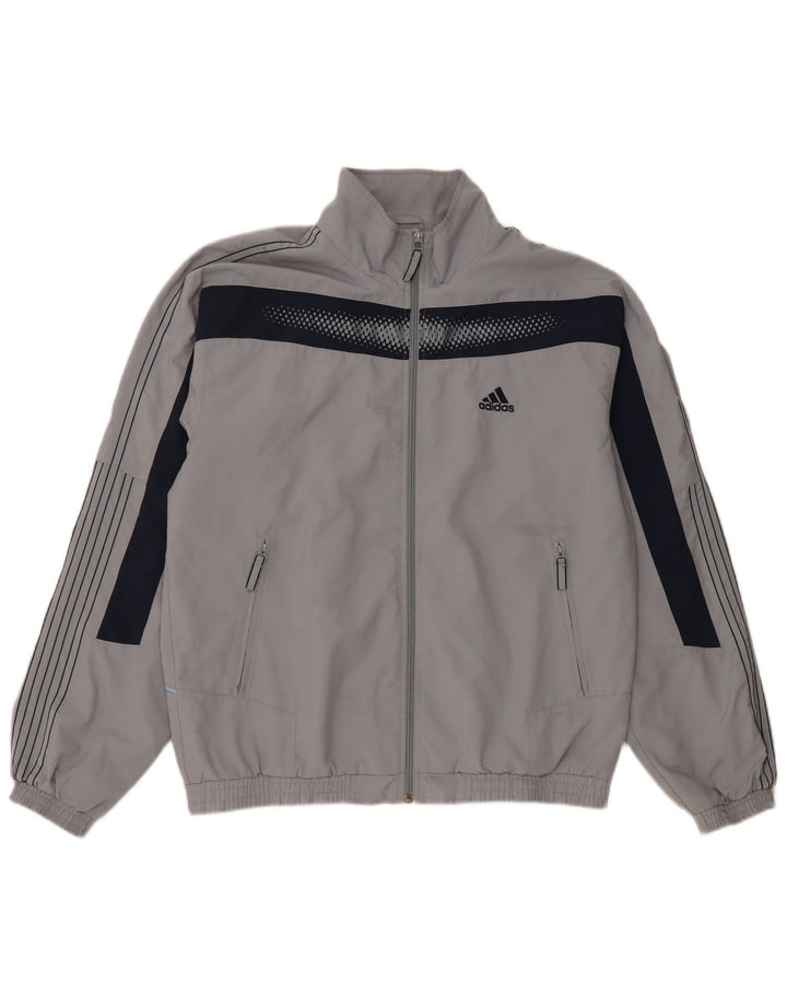 Męska bluza dresowa Adidas, średnia szarość, blok kolorów