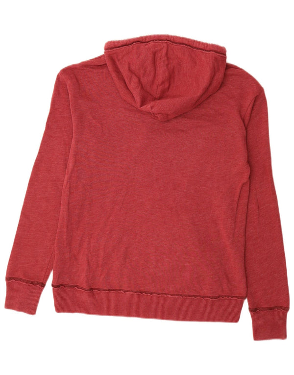 Damski sweter z kapturem Hollister, UK 10, mały, czerwony, bawełniany