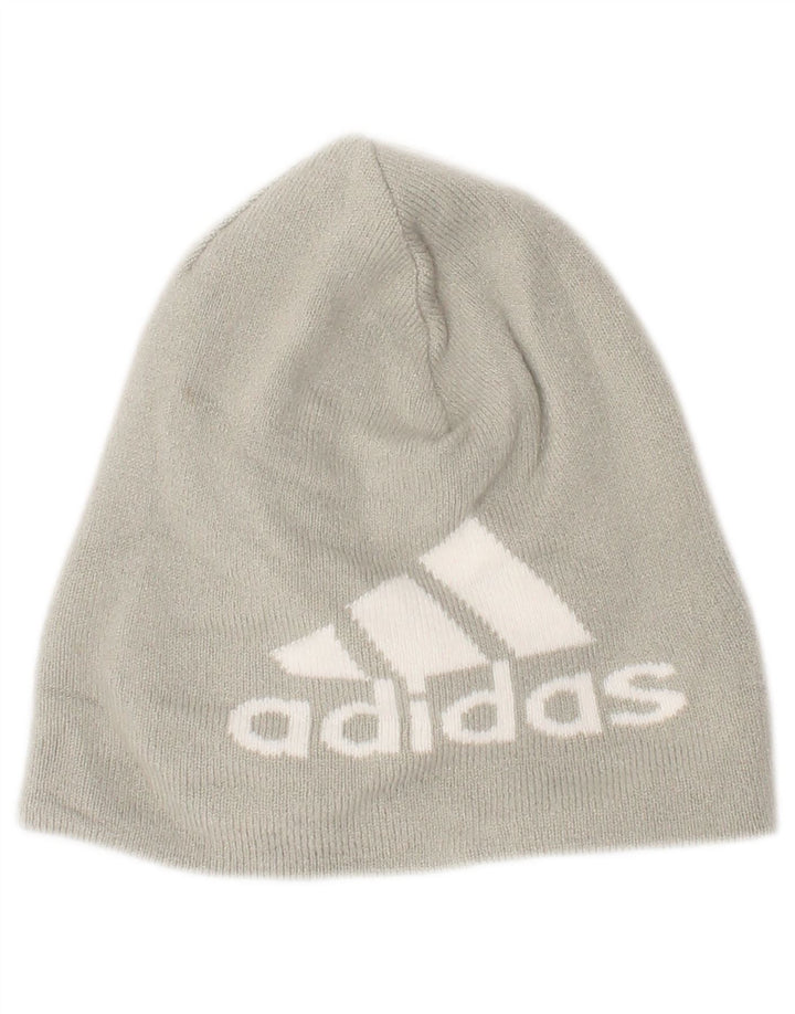 Czapka męska Adidas Graphic Beanie w jednym rozmiarze, szara, akrylowa