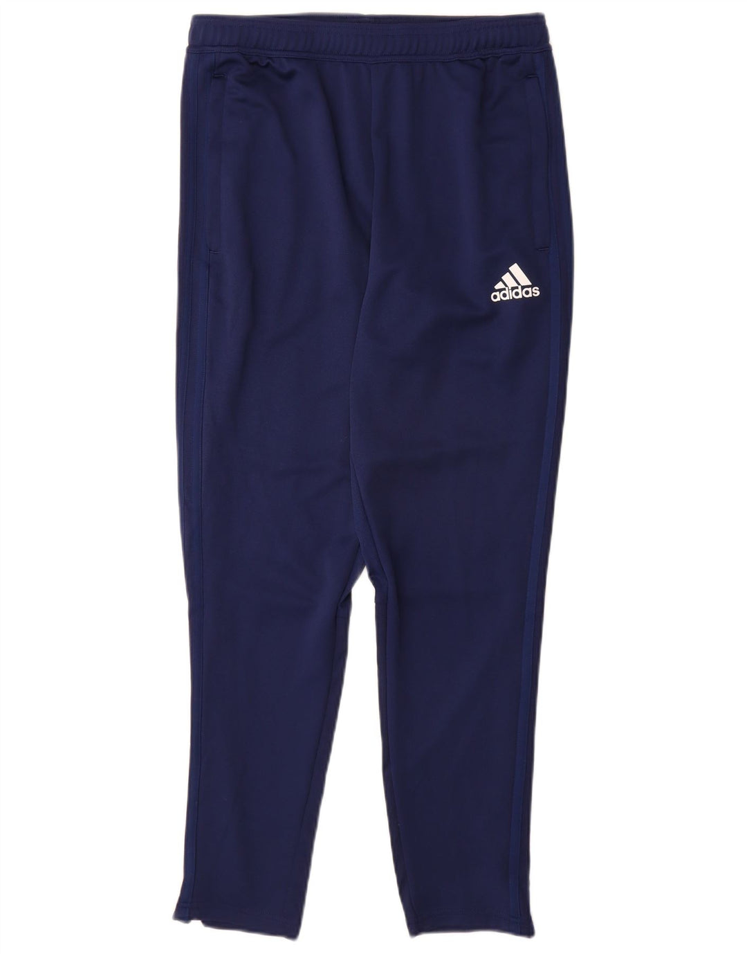 Męskie spodnie dresowe Adidas Climacool, średni granatowy poliester