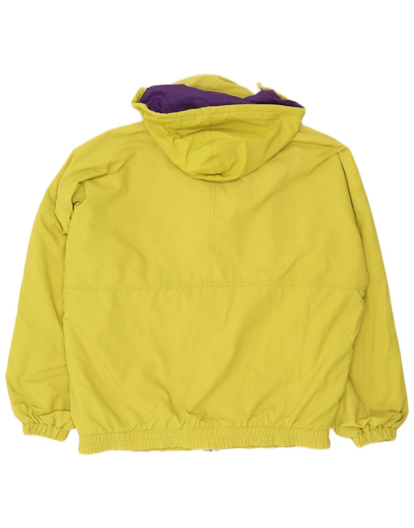 Vintage męska kurtka narciarska Gore-Tex z kapturem Anorak UK 42 XL Żółty poliamid