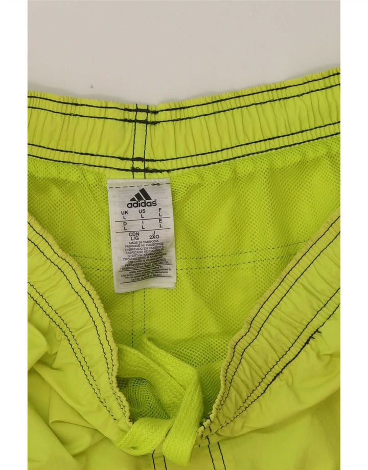Męskie spodenki kąpielowe Adidas, duże, zielone, z poliestru