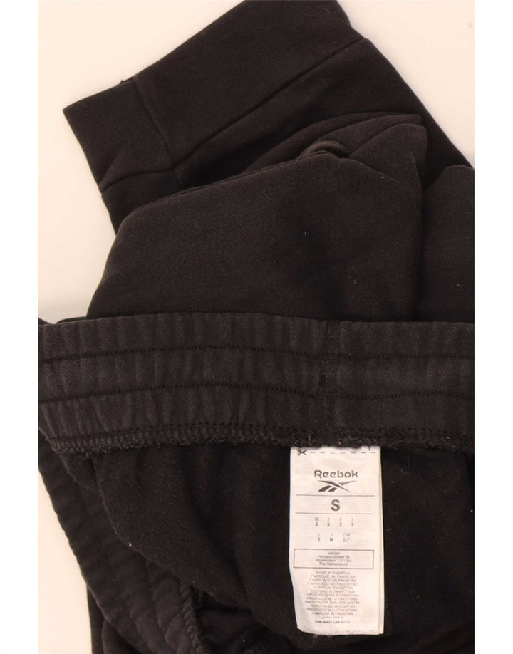 Męskie spodnie dresowe Reebok Joggers, małe, czarne, bawełniane