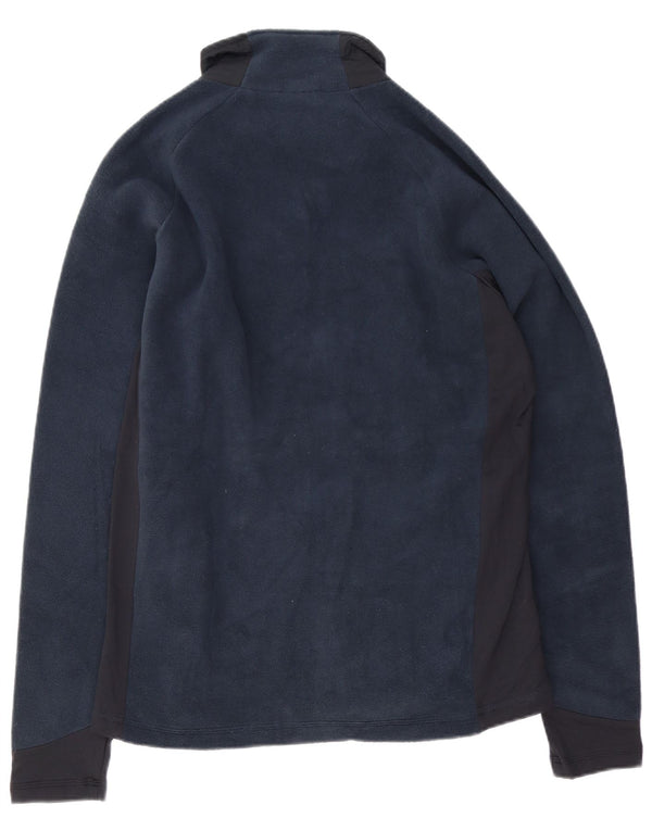 Męska kurtka polarowa Kappa UK 42 XL, granatowa, poliester z blokami kolorów