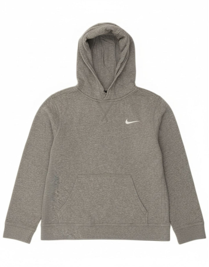 Chłopięcy sweter z kapturem Nike 10-11 lat, średnioszary, nakrapiany