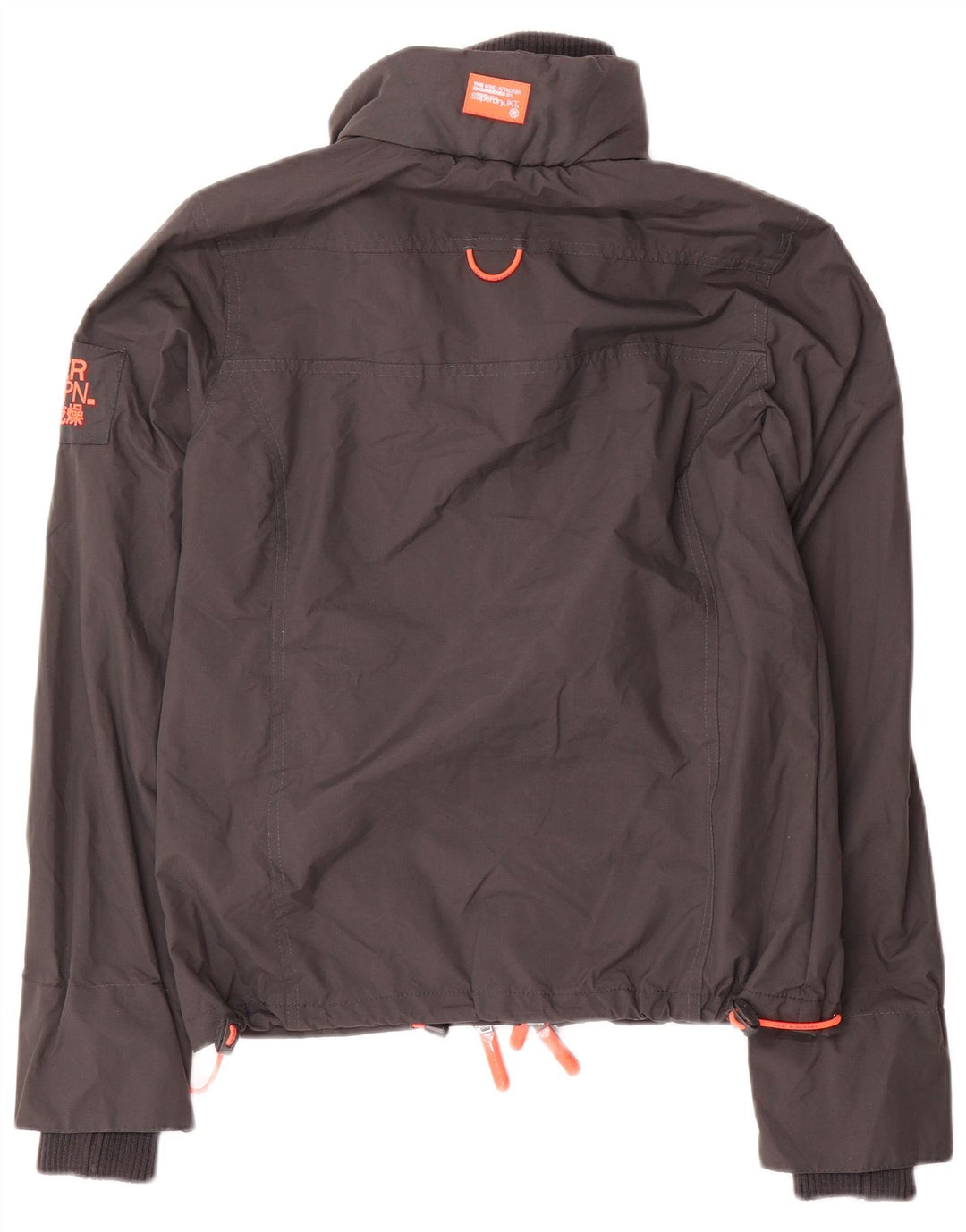 Damska kurtka bomber oversize Superdry UK 6 XS, szary nylon