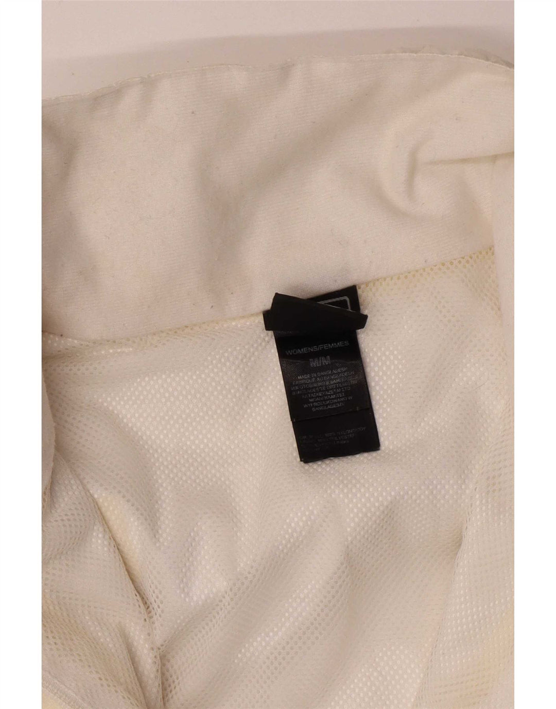 Damska kurtka przeciwdeszczowa z kapturem The North Face UK 14, średni biały nylon