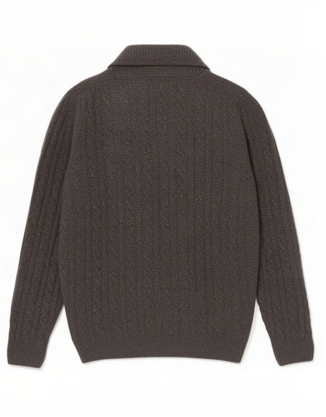 Męski sweter rozpinany Massimo Dutti, duży, szary, wełniany