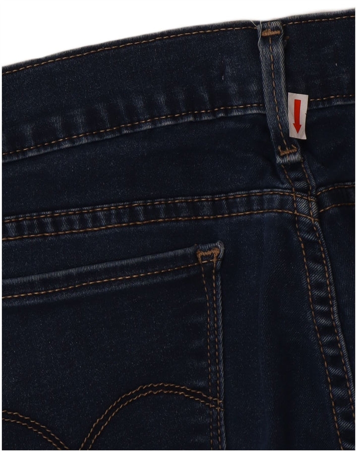 Damskie jeansy Levi's 710 Super Skinny W32 L30 Granatowa bawełna