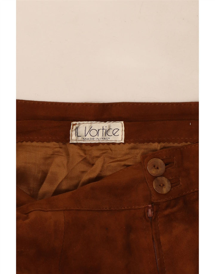 Vintage damska zamszowa spódnica Maxi Medium W30 Brown
