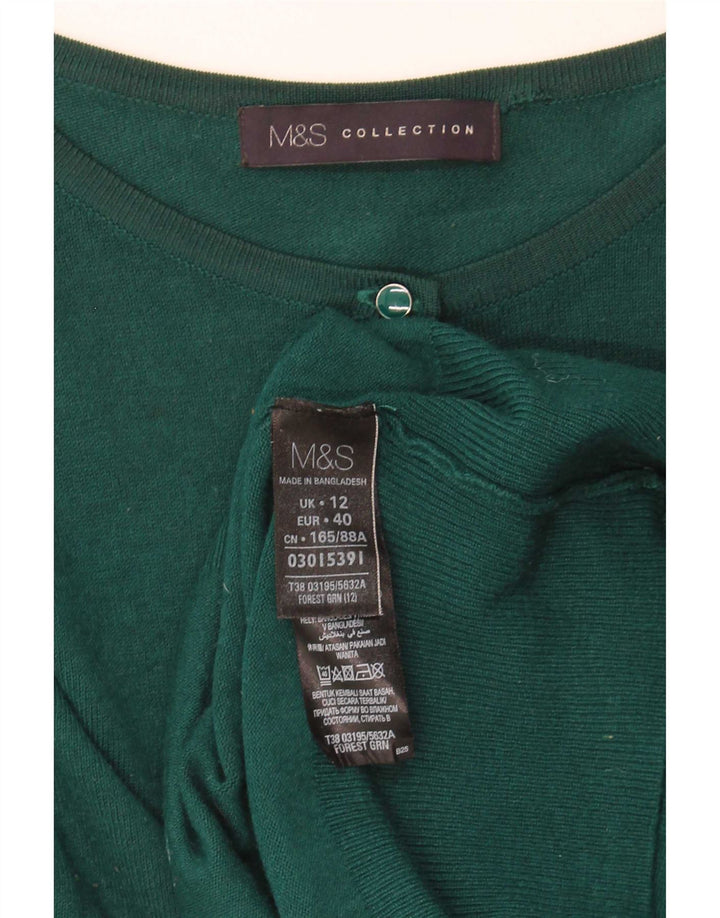 Sweter damski Marks & Spencer UK 12, średnio zielona wiskoza